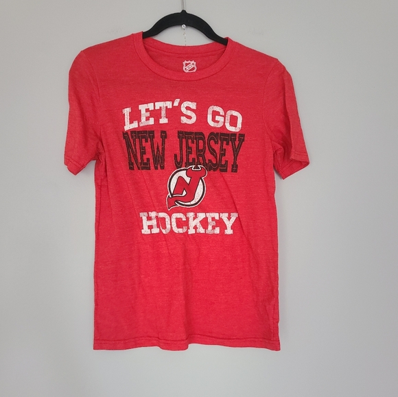 NHL Other - 🎄  3/$15 NHL NJ Devils Hockey Tee Shirt L 14/16